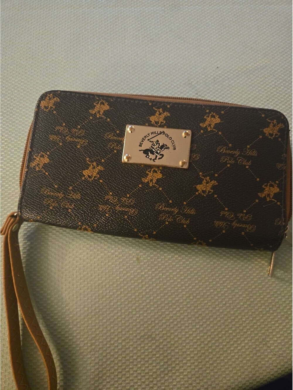 Beverly Hills Polo Club Monogram Wristlet Wallet